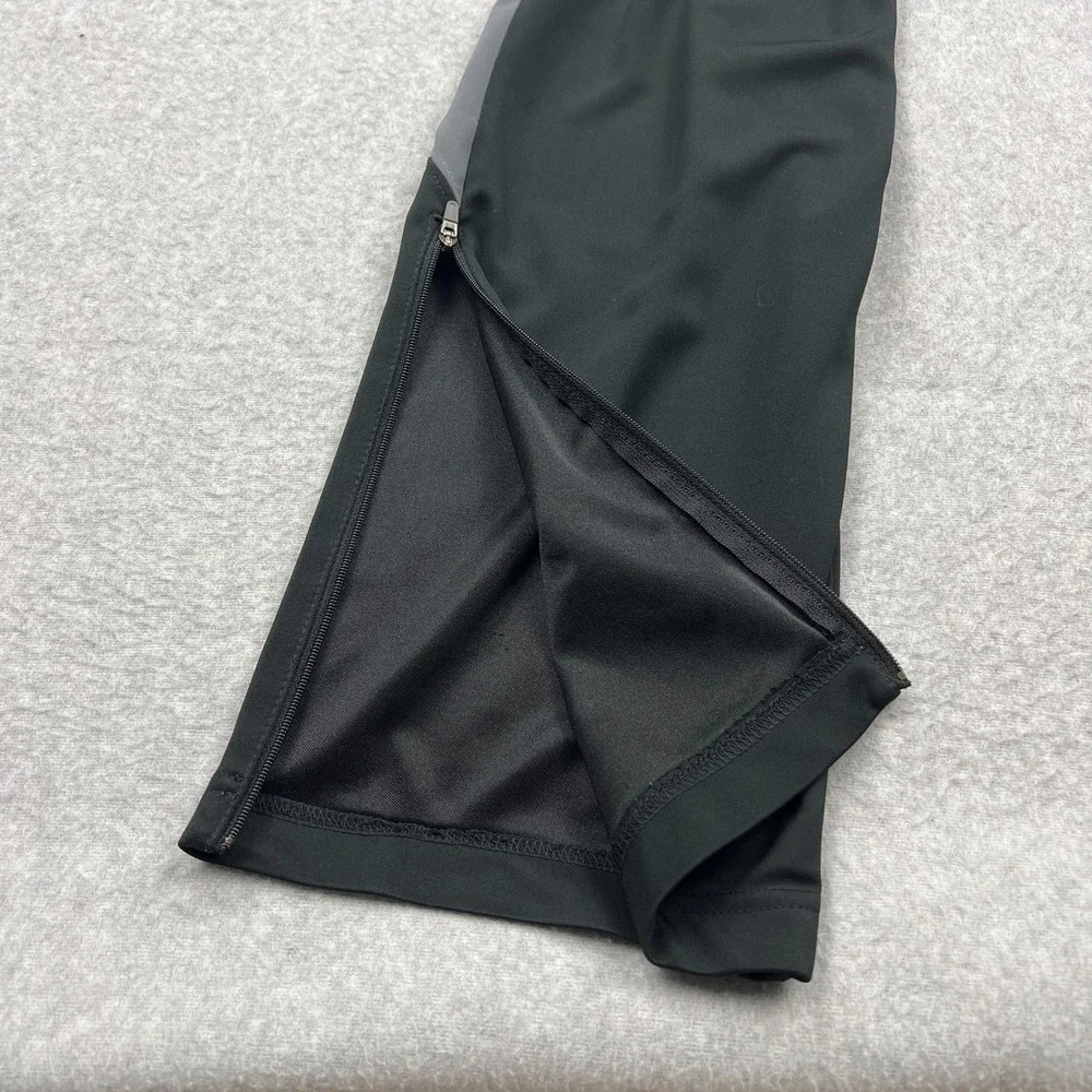 Nike‎ Track Pants Men's Medium Black Warm Up Lined Ankle Zip Gym Training Retro